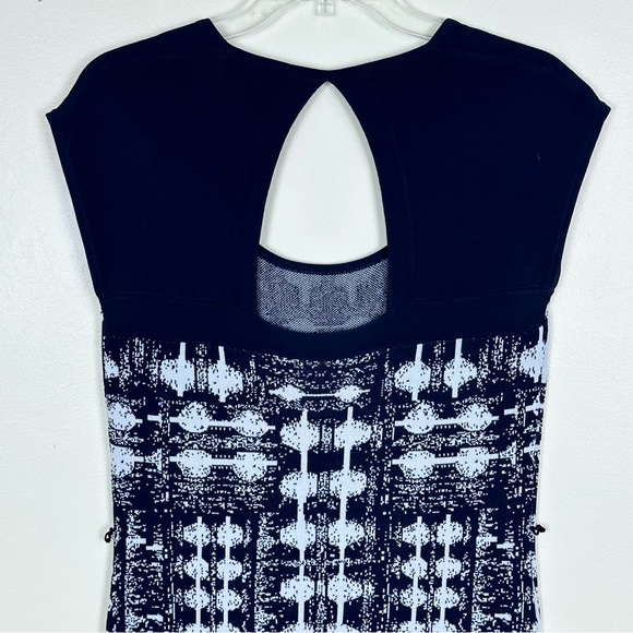 CARMEN MARC VALVO Stretch Knit Sheath Midi Sweater Dress Cutout on Back, Size S - Picture 5 of 6